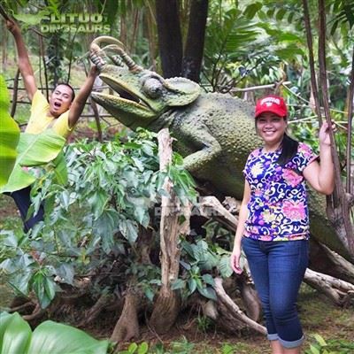 Animatronic Chameleon Animal Model i naturlig størrelse